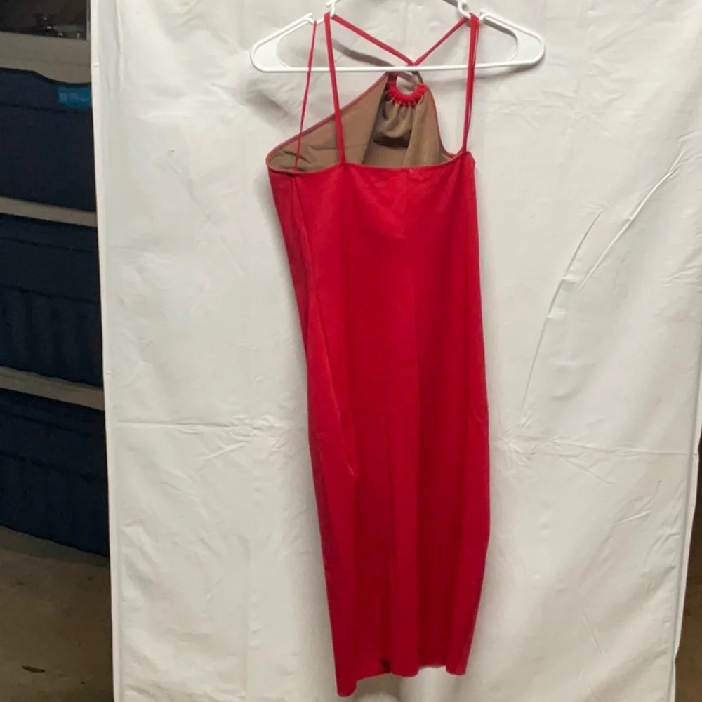 Trina Turk Red Dress, Size 4 - Picture 4 of 11
